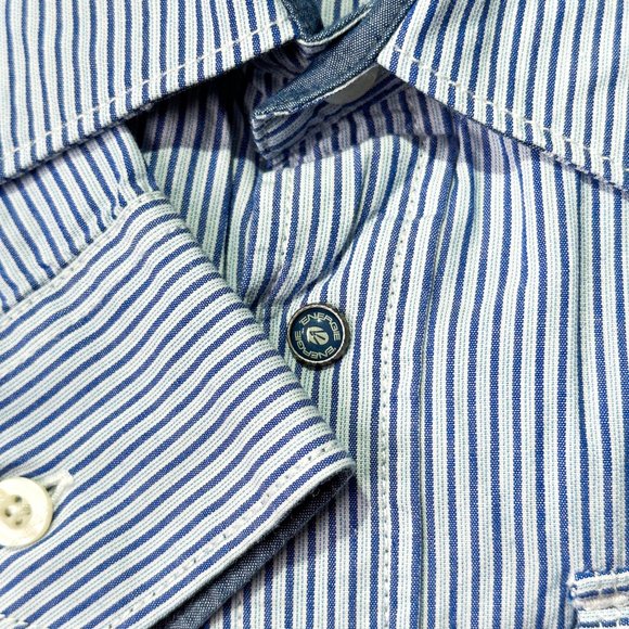 Energie- Mens casual button down stripe shirt - Picture 4 of 8